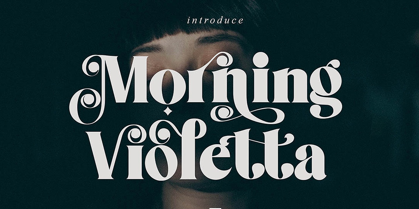 Beispiel einer Morning Violetta-Schriftart